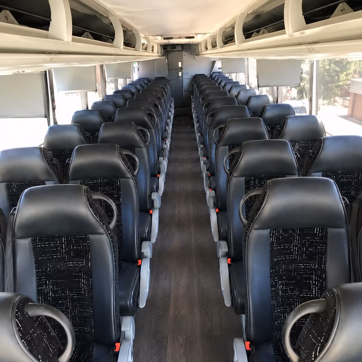 costa mesa charter bus interior