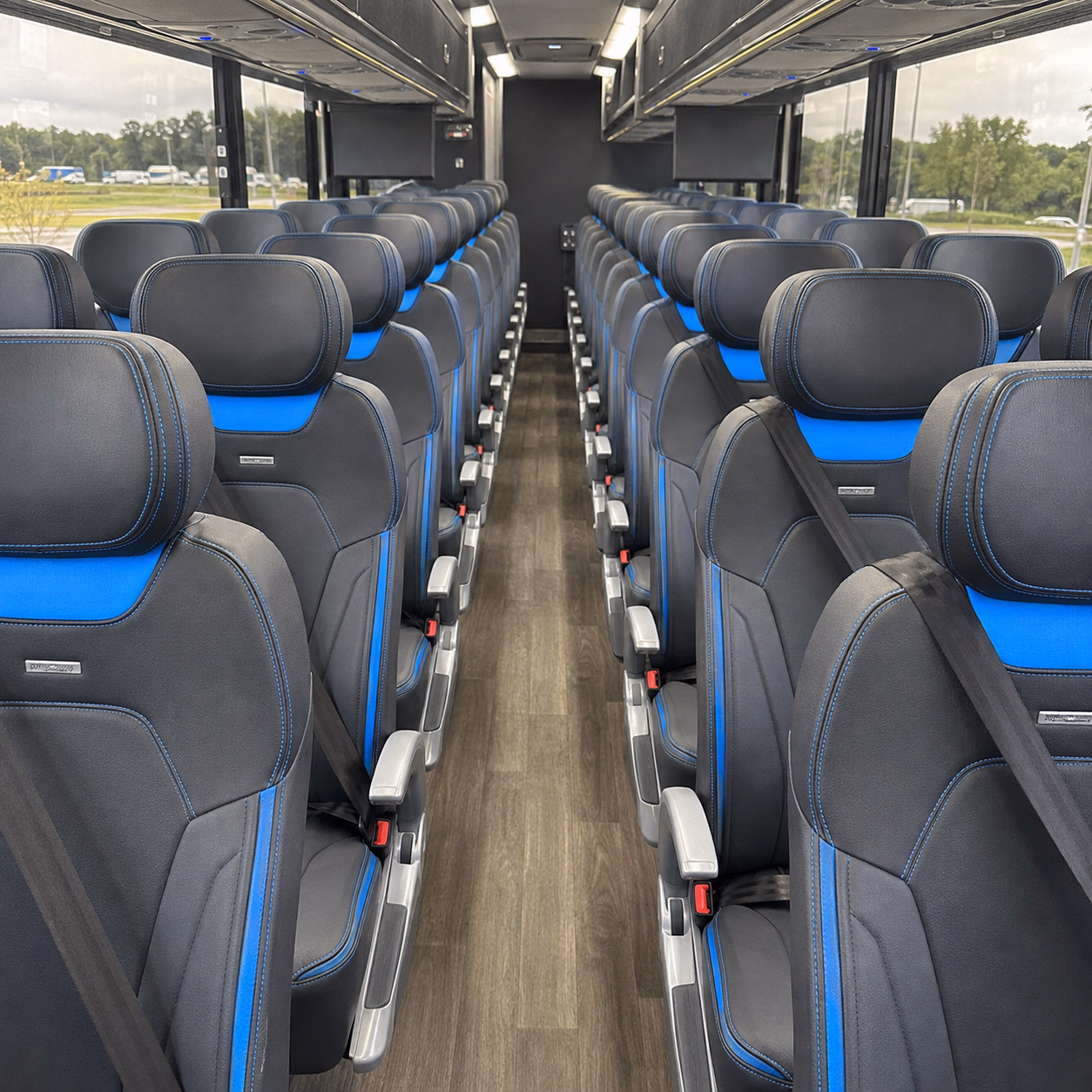 costa mesa corporate event transportation onboard seating