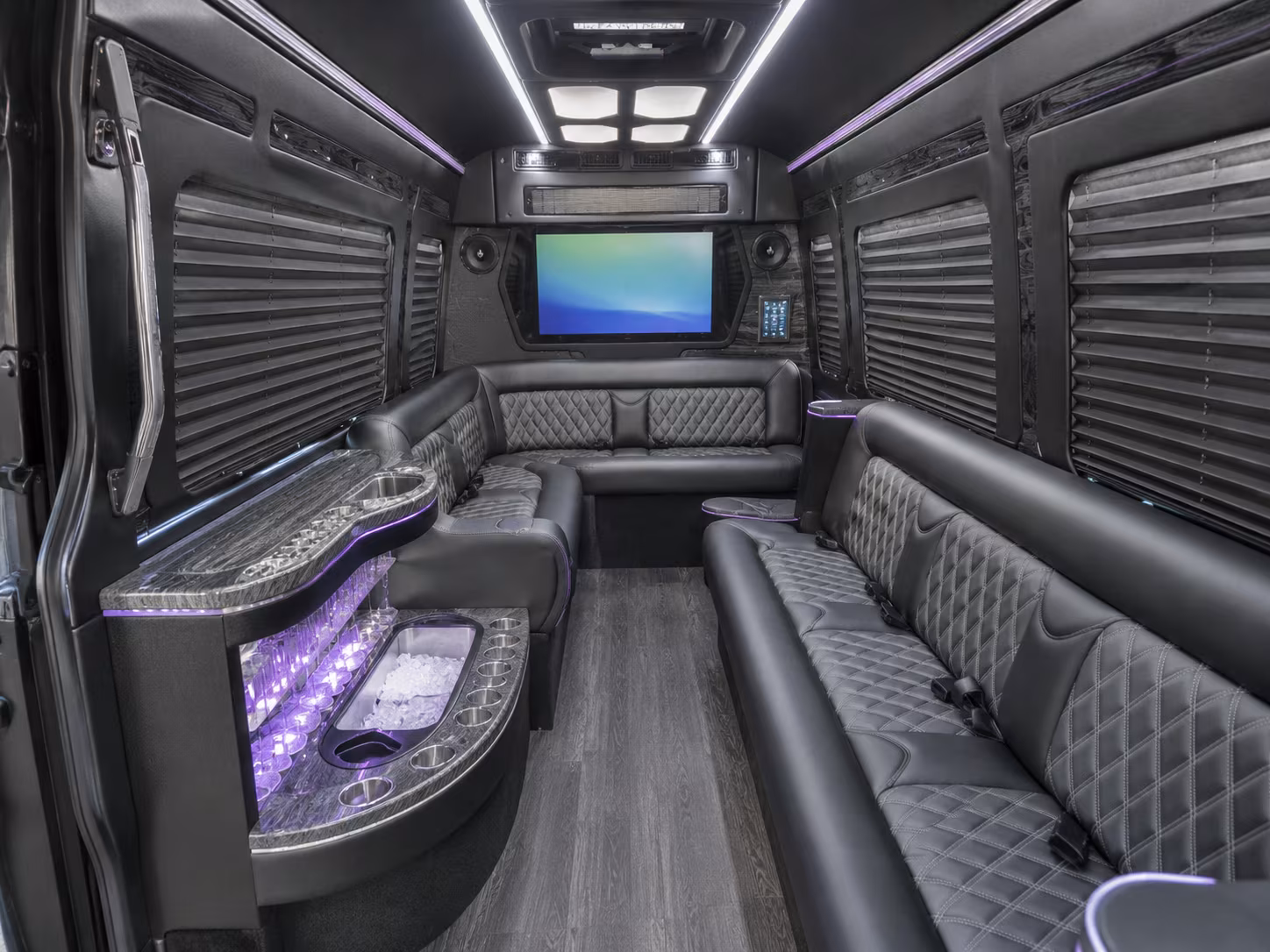 costa mesa party bus interior